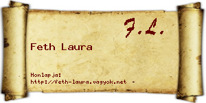 Feth Laura névjegykártya